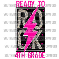 Ready to rock 4th Grade PNG