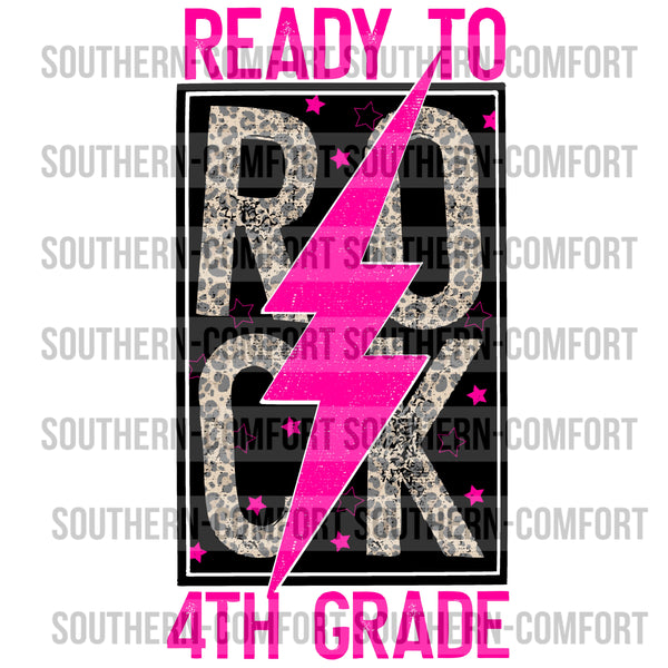 Ready to rock 4th Grade PNG