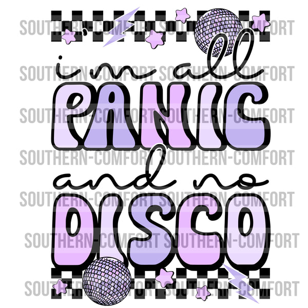 I'm all panic and no disco PNG