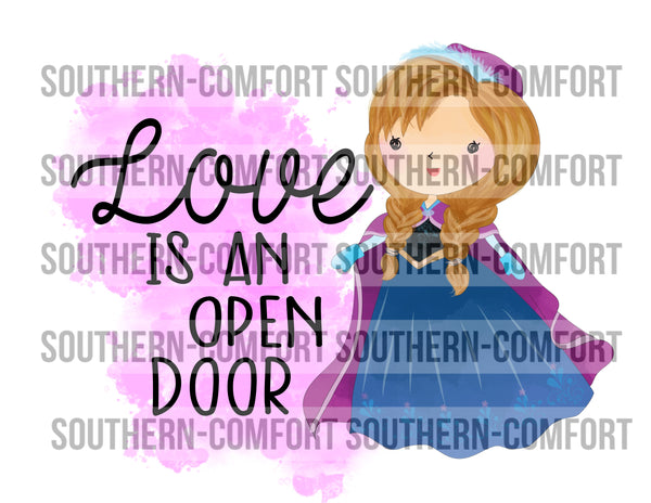 Love is an open door  PNG