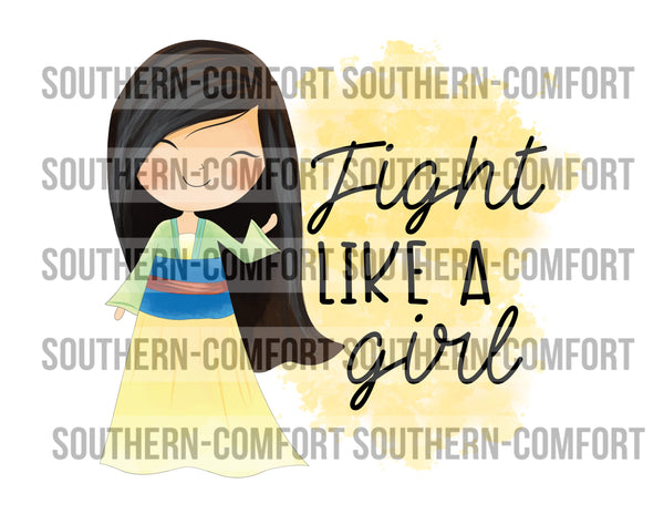 Fight like a girl  PNG