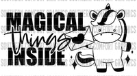 Magical things inside Thermal sticker