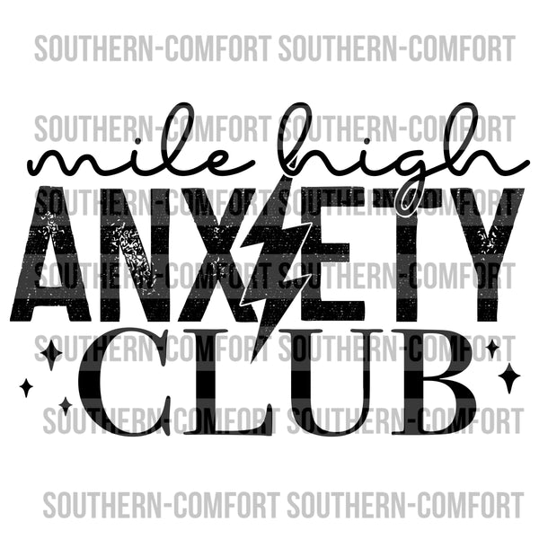 Mile high anxiety club PNG