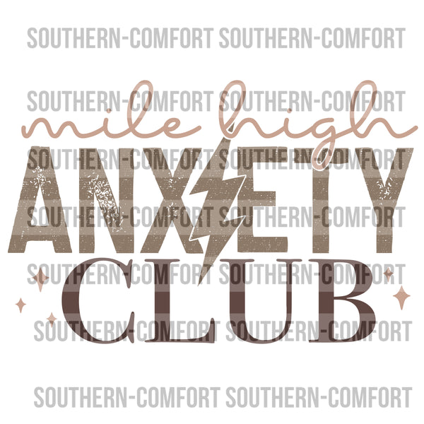 Mile high anxiety club PNG