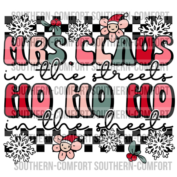 Mrs. Claus in the sheets ho ho ho in the sheets PNG