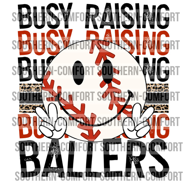 Busy raising ballers baseball PNG