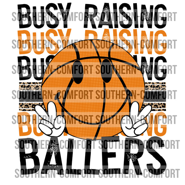 Busy raising ballers basketball PNG