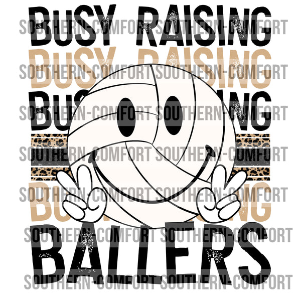 Busy raising ballers volleyball  PNG