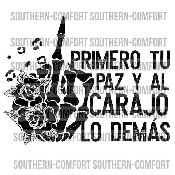 Primero tu paz y al carajo lo demas PNG