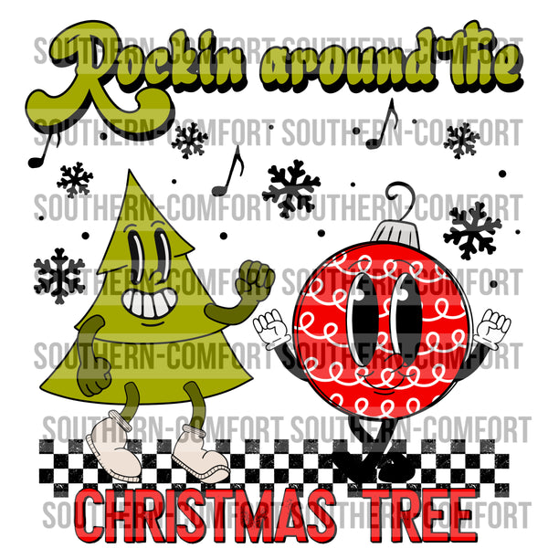 Rockin around the christmas tree PNG