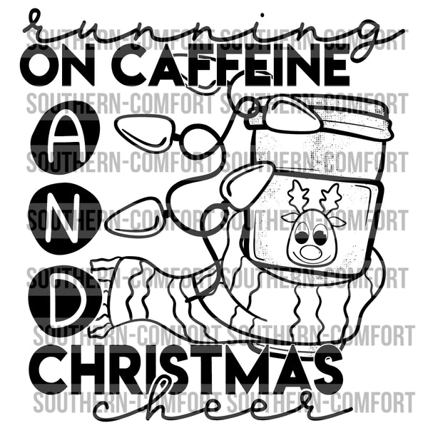 Running On Caffeine And Christmas Cheer PNG