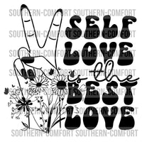 Self love is the best love PNG