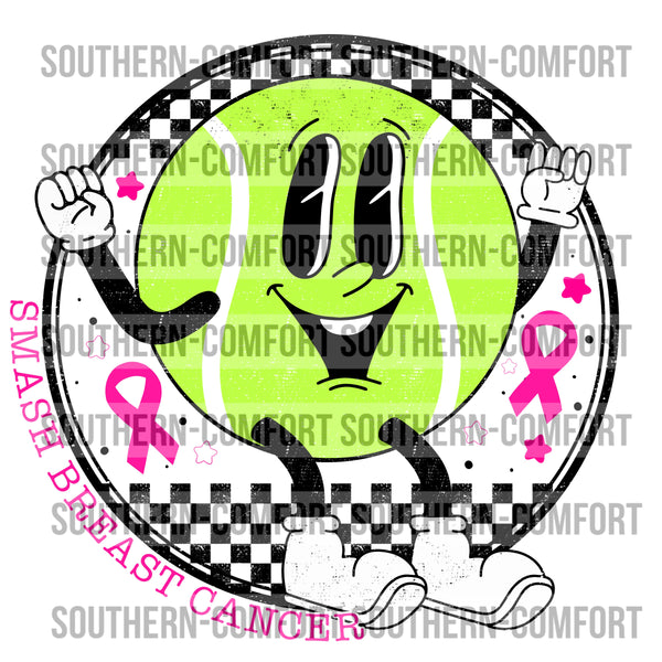 Smash breast cancer PNG