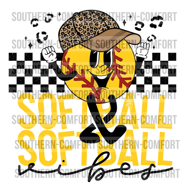 Softball vibes PNG