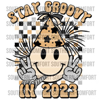 Stay groovy in 2023 PNG