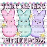 Treat all peeps with kindness PNG