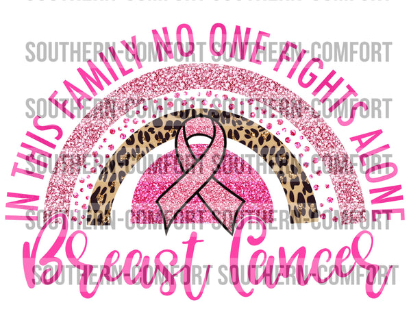 In this family no one fights alone Breast Cancer PNG