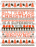 All I want for Christmas is a super bowl win  BROWNS PNG