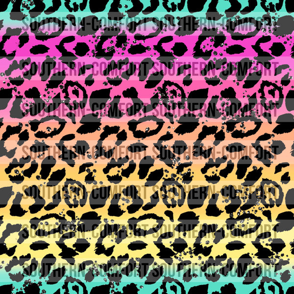 Ombré leopard Digital paper commercial use