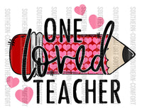One loved teacher PNG