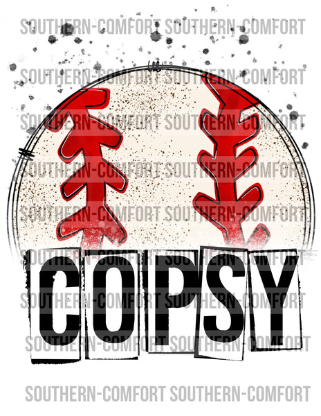 Copsy baseball PNG