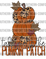 Take me to the pumpkin patch PNG