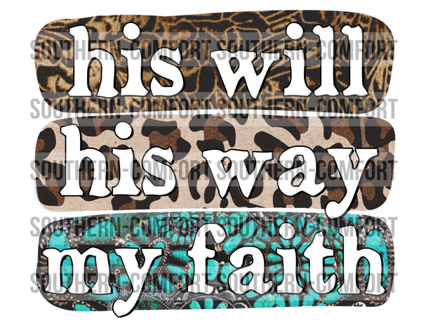 His will his way my faith PNG