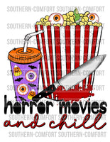Horror movies and chill PNG