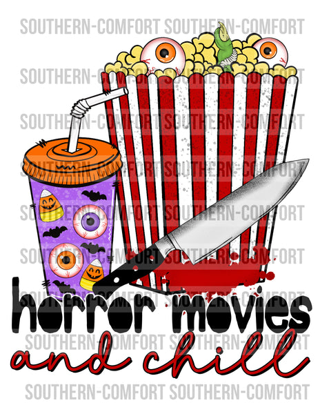 Horror movies and chill PNG