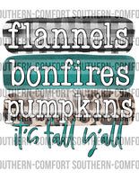 Flannels bonfires pumpkins PNG