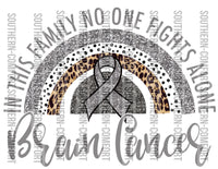 In this family nobody fights alone brain cancer PNG