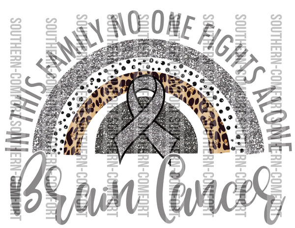 In this family nobody fights alone brain cancer PNG