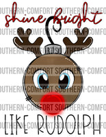 Shine bright like Rudolph PNG
