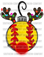Softball ornament PNG