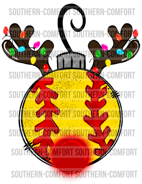 Softball ornament PNG