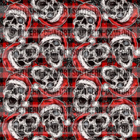 Skull Christmas Digital paper commercial use