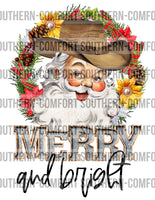 Merry and bright PNG