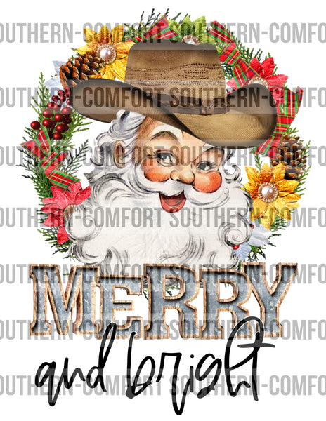 Merry and bright PNG