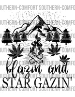 Blazin and star gazin PNG