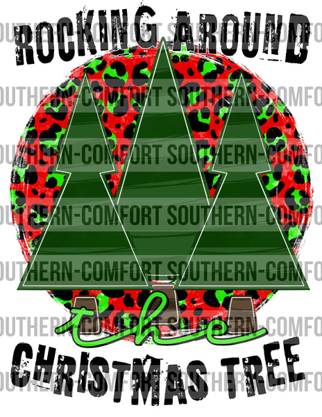 Rocking around the Christmas tree PNG