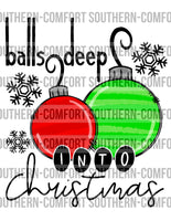 Balls deep into Christmas PNG