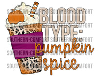 Blood type: pumpkin spice PNG