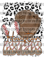 Astros baseball leopard PNG