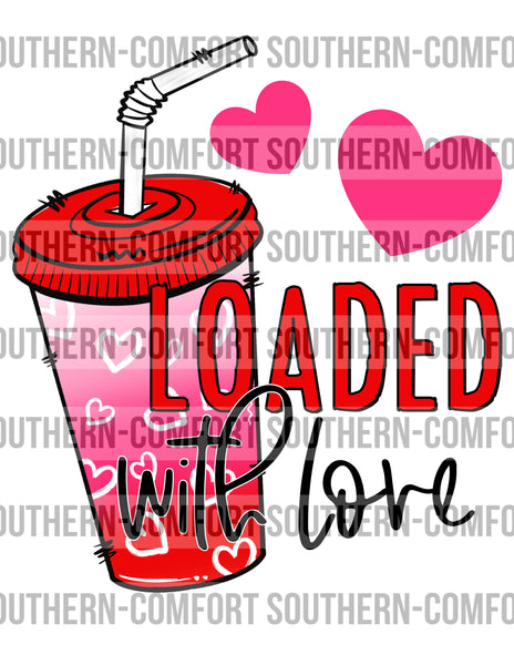 Loaded with love PNG