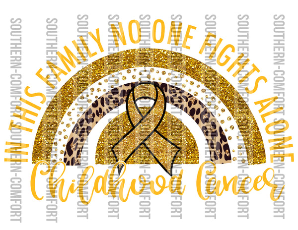 In this family nobody fights alone childhood cancer PNG