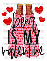 Beer is my valentine PNG