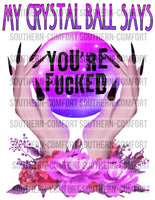 My crystal ball says you’re fucked PNG