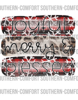 Joyful merry and blessed PNG