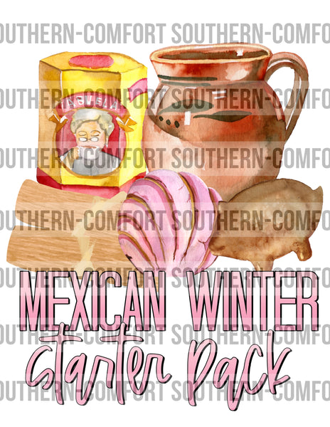 Mexican winter starter pack PNG