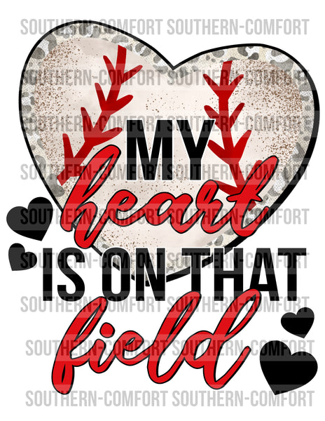 My heart is on that field baseball PNG